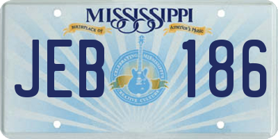 MS license plate JEB186