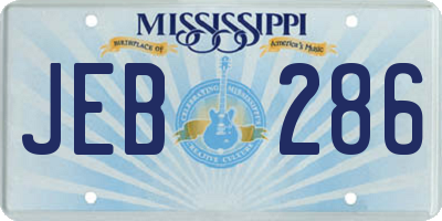 MS license plate JEB286