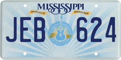 MS license plate JEB624
