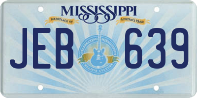 MS license plate JEB639