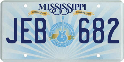 MS license plate JEB682