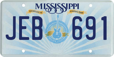MS license plate JEB691
