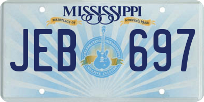 MS license plate JEB697