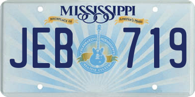 MS license plate JEB719