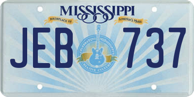 MS license plate JEB737