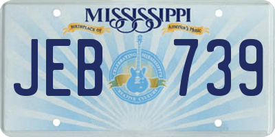MS license plate JEB739