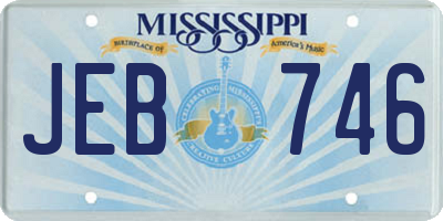 MS license plate JEB746