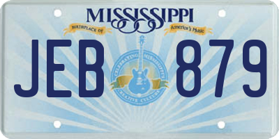 MS license plate JEB879