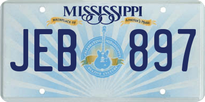 MS license plate JEB897