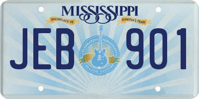 MS license plate JEB901