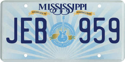 MS license plate JEB959