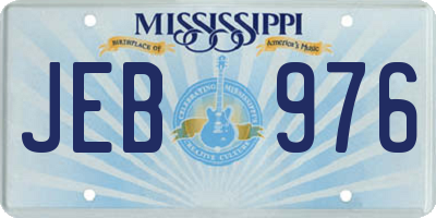 MS license plate JEB976