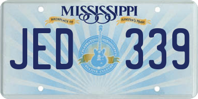 MS license plate JED339