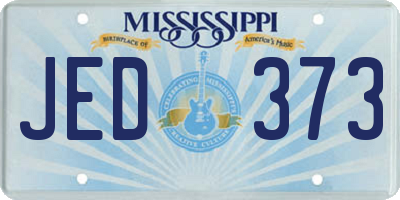 MS license plate JED373