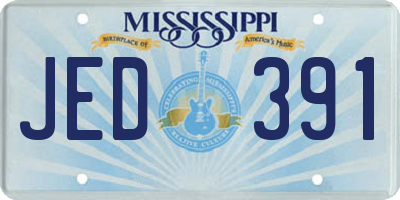 MS license plate JED391