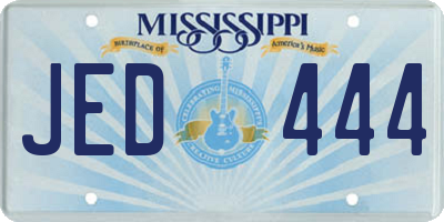 MS license plate JED444