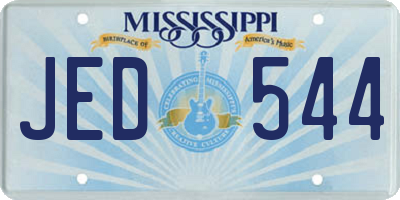 MS license plate JED544