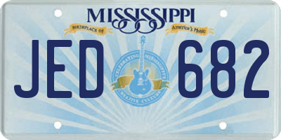 MS license plate JED682