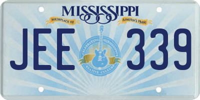 MS license plate JEE339