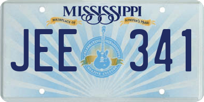 MS license plate JEE341