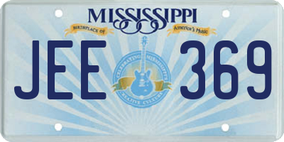 MS license plate JEE369