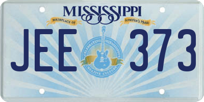 MS license plate JEE373