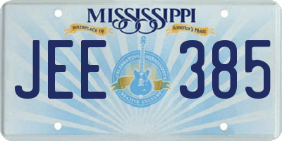 MS license plate JEE385