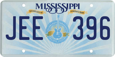 MS license plate JEE396
