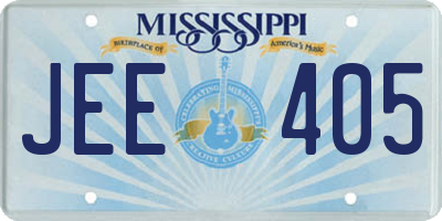 MS license plate JEE405