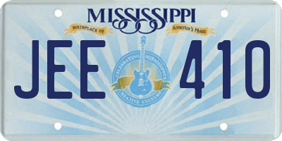 MS license plate JEE410