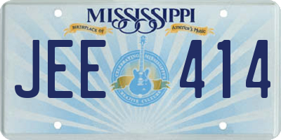 MS license plate JEE414