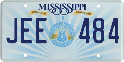 MS license plate JEE484