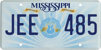 MS license plate JEE485