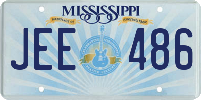 MS license plate JEE486