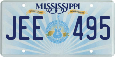 MS license plate JEE495