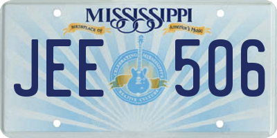 MS license plate JEE506