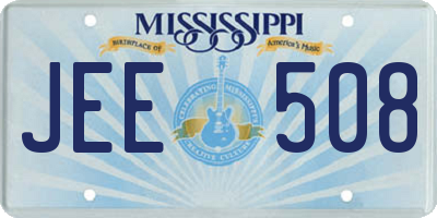 MS license plate JEE508