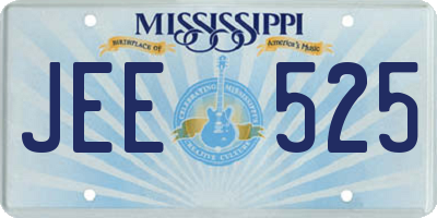MS license plate JEE525