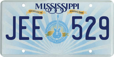 MS license plate JEE529