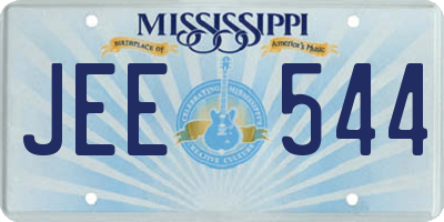 MS license plate JEE544
