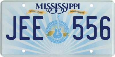 MS license plate JEE556