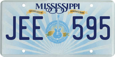 MS license plate JEE595