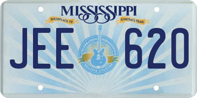 MS license plate JEE620