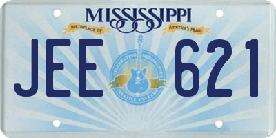 MS license plate JEE621