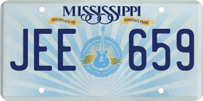 MS license plate JEE659
