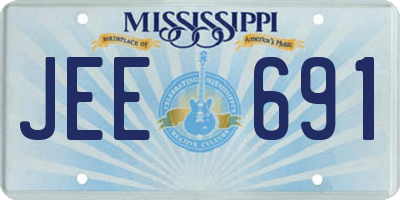 MS license plate JEE691