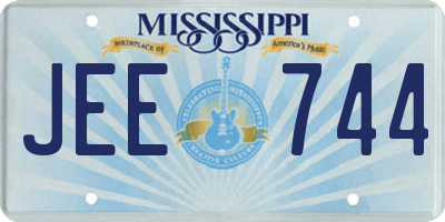 MS license plate JEE744