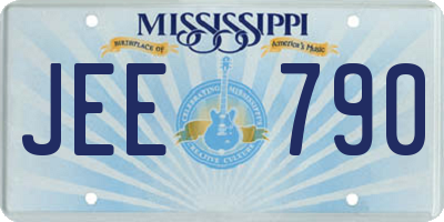MS license plate JEE790