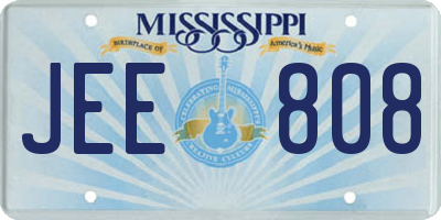 MS license plate JEE808