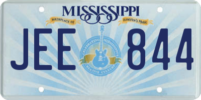 MS license plate JEE844